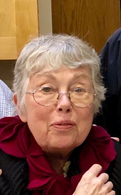 A snapshot of Annette Burr's face.